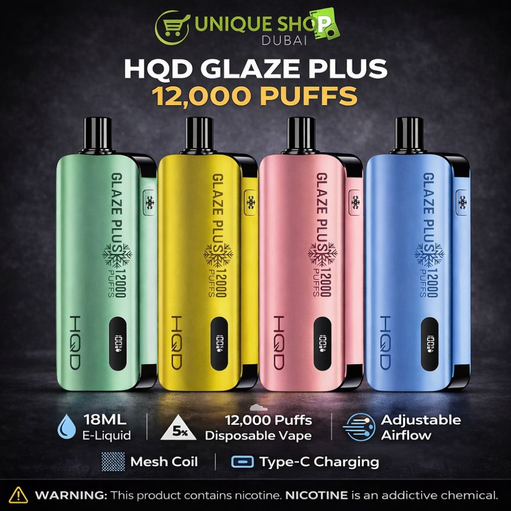 HQD Glaze Plus 12000 Puffs Disposable Vape