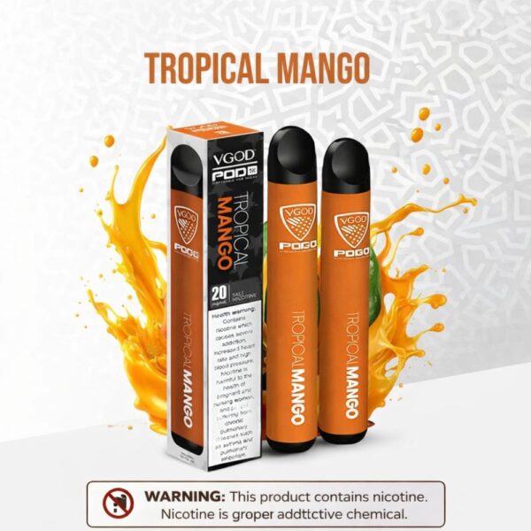 VGOD Pod 1K Disposable Vape 1000 Puffs 20mg Salt Nic – Tropical Mango