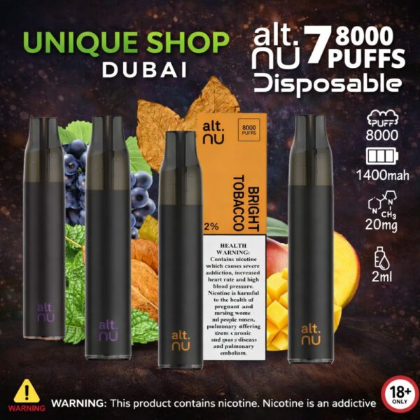 Alt Nu 8000 Puffs Disposable Vape 20mg